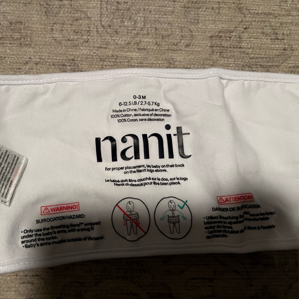 Nanit 0-3 month breathing band
